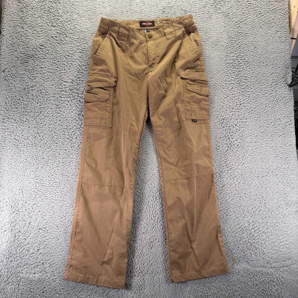 Tru-Spec Pant Womens 8 Brown Ripstop Cargo Straight Leg Uniform Utility Tactical